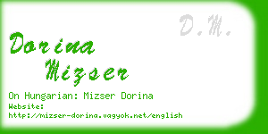 dorina mizser business card